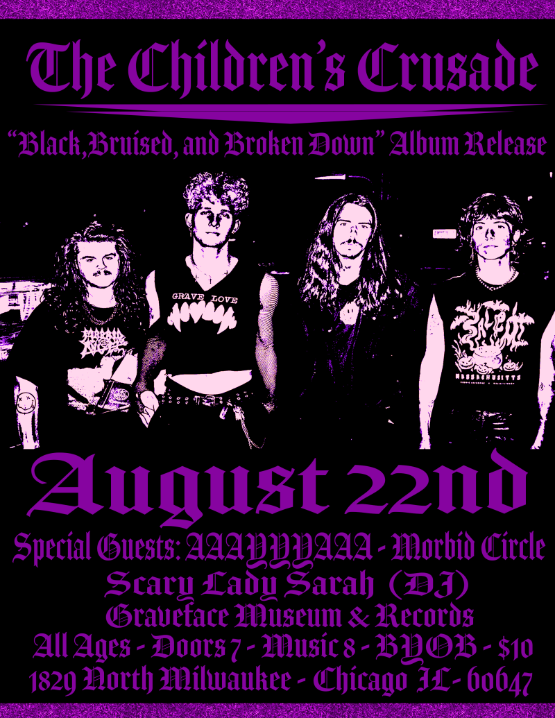 Old-School Industrial Rockers The Children’s Crusade Release “Black, Bruised, and Broken Down” LP — Release Show Tonight In Chicago!