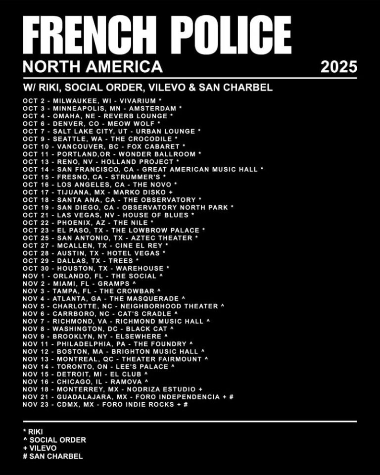 Chicago Post-Punk Trio French Police Drops Icy New Single “LIBRA” — North American Tour Kicks Off in October