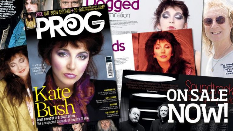 It’s in the trees. It’s coming! We celebrate 40 years of Kate Bush’s Hounds Of Love on the cover of the new issue of Prog, which is on sale now