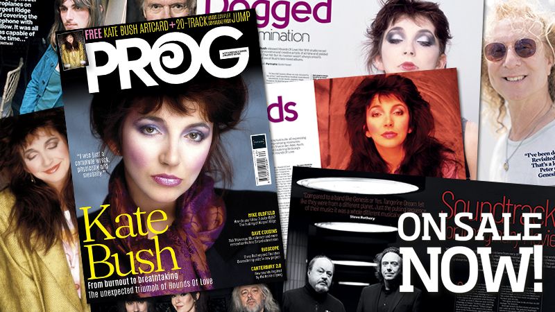 It’s in the trees. It’s coming! We celebrate 40 years of Kate Bush’s Hounds Of Love on the cover of the new issue of Prog, which is on sale now