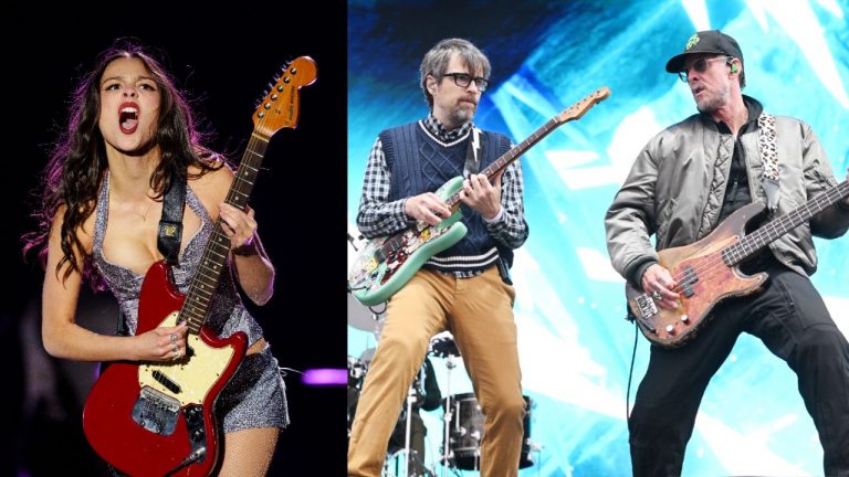 “You always remember your first concert. I remember my first concert, I watched this incredible band.” Watch Weezer join Olivia Rodrigo onstage at Lollapalooza to play two classic songs
