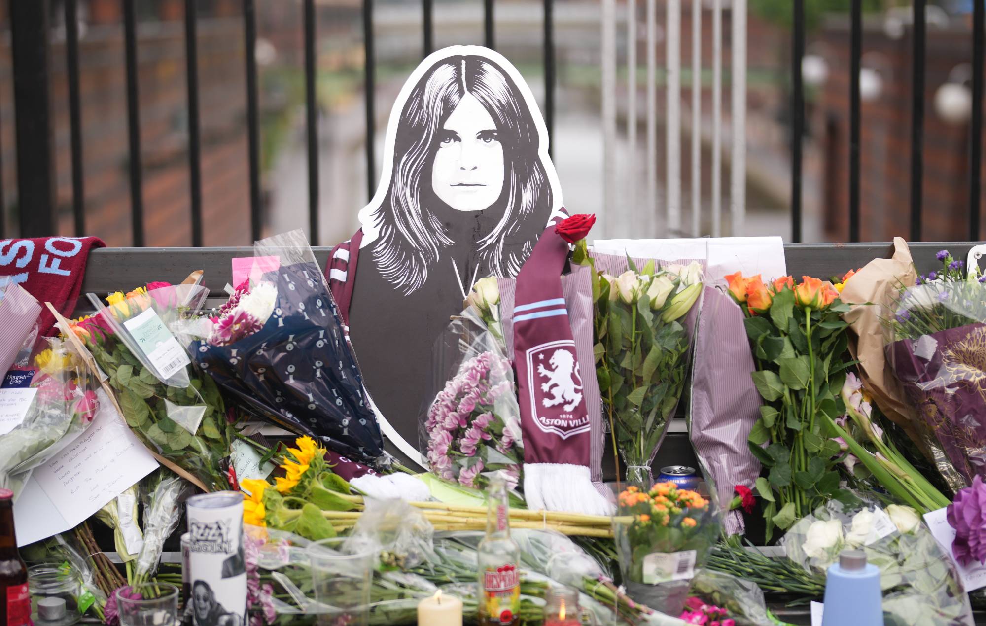 Ozzy Osbourne flowers and tributes are being preserved and sent to his family