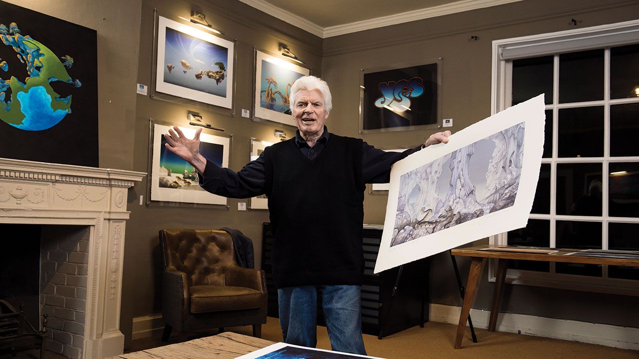 “The idea was to put a ‘fragile’ label on the album cover. I didn’t want to do anything so literal. I wanted to take the idea of fragility and wrap it round the world. Yes liked it and it worked”: The attitude behind Roger Dean’s album art