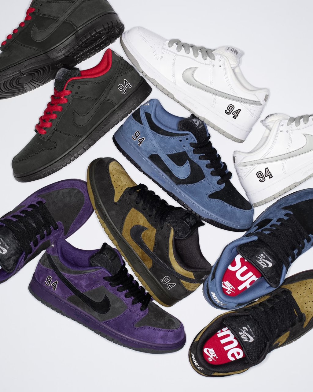 The Supreme x Nike SB Dunk Collection To Drop This Thursday
