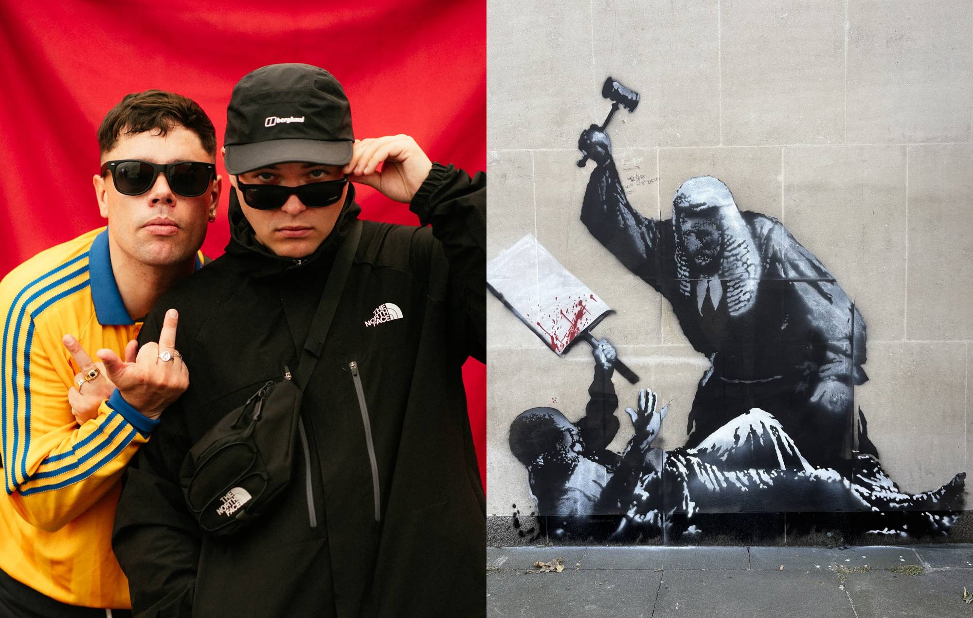 Kneecap respond as Banksy protest artwork scrubbed from Royal Courts Of Justice: “You can’t wash away genocide”
