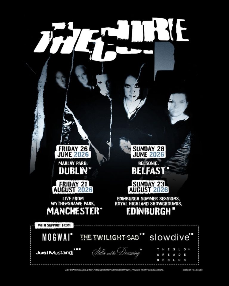 The Cure Announces UK and Ireland Headlining Dates With Slowdive, The Twilight Sad, Mogwai, Just Mustard, and More!