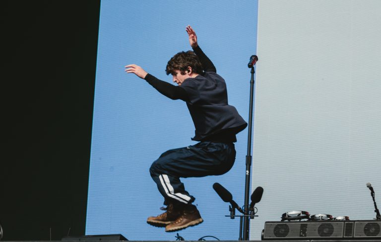 Watch Turnstile deliver the first stage dive on Tiny Desk Concert