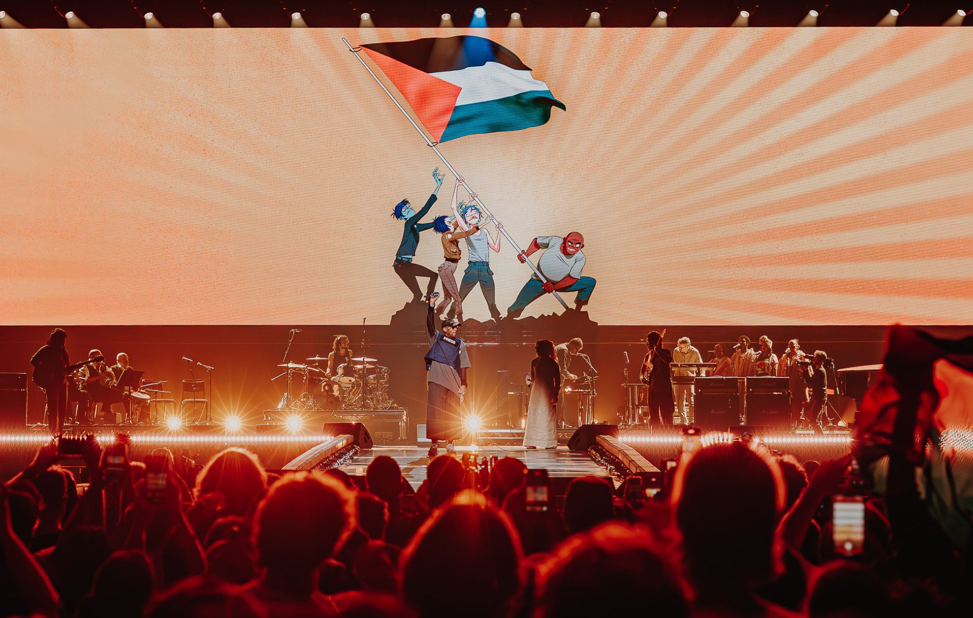 Watch Damon Albarn and Gorillaz performance at Together For Palestine