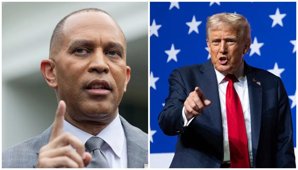 Hakeem Jeffries Claps Back After Donald Trump Posts Racist AI Video, “Next Time Say It To My Face”