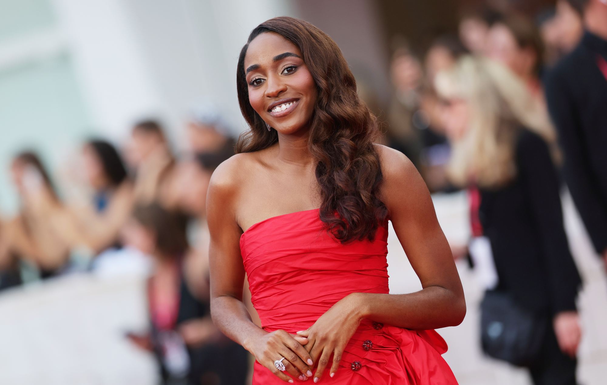 Ayo Edebiri addresses ongoing work of Me Too and Black Lives Matter movements after being excluded from question about them in favour of ‘After The Hunt’ co-stars