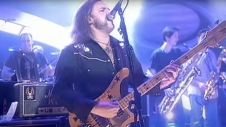 Watch a unique version of Motorhead classic Ace Of Spades, and a killer take on Little Richard’s Good Golly Miss Molly, as Lemmy fronts Jools Holland’s big band R’n’B Orchestra on British TV in 1995