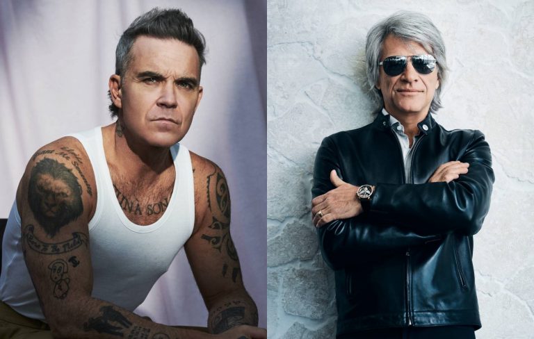 Bon Jovi enlist “one of the greatest entertainers” Robbie Williams for new version of ‘We Made It Look Easy’