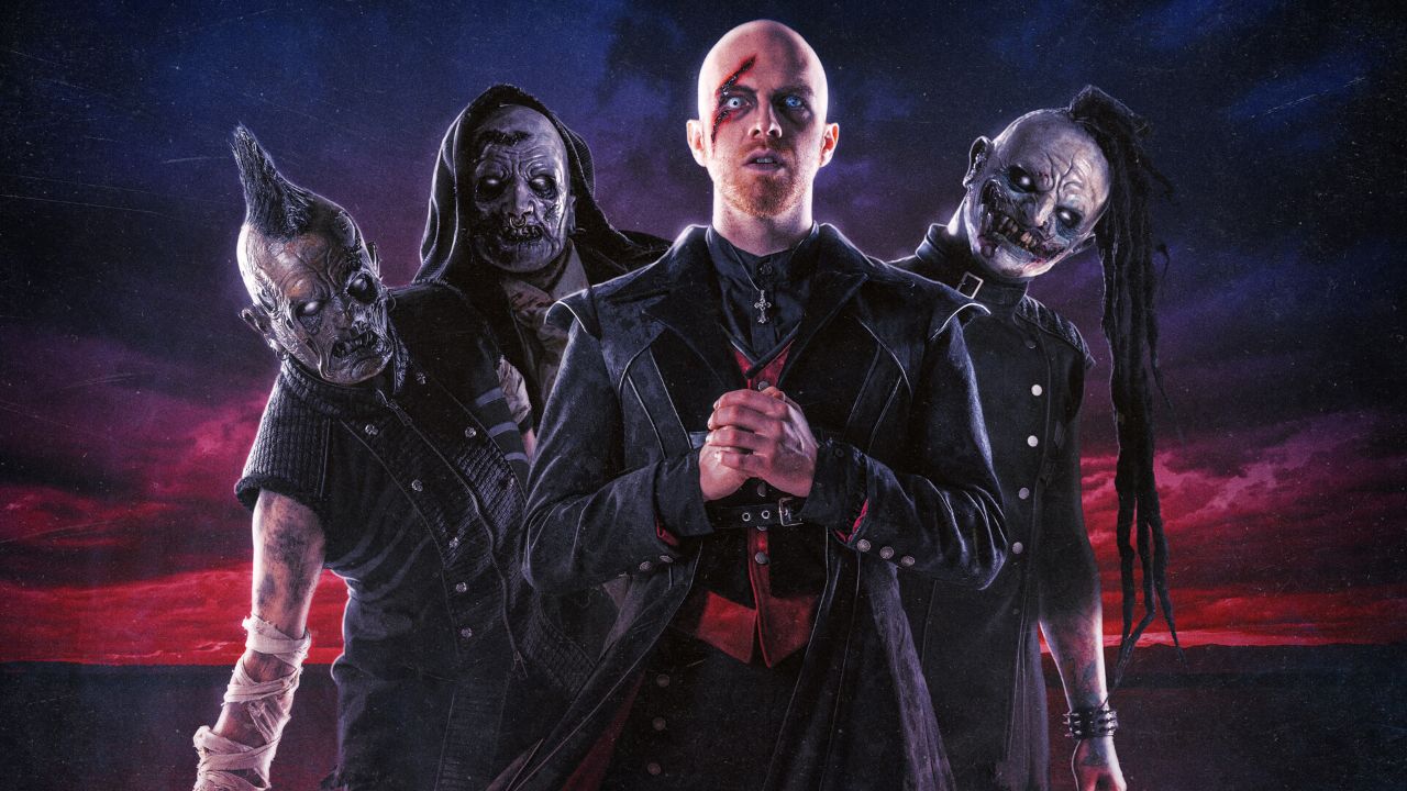 “We asked him if he wanted to wear a zombie mask and sweat onstage and he was like, ‘Sure, let’s do it!'” Don’t panic, but it looks like zombie metal is a thing (luckily, Dominum are really good at it)