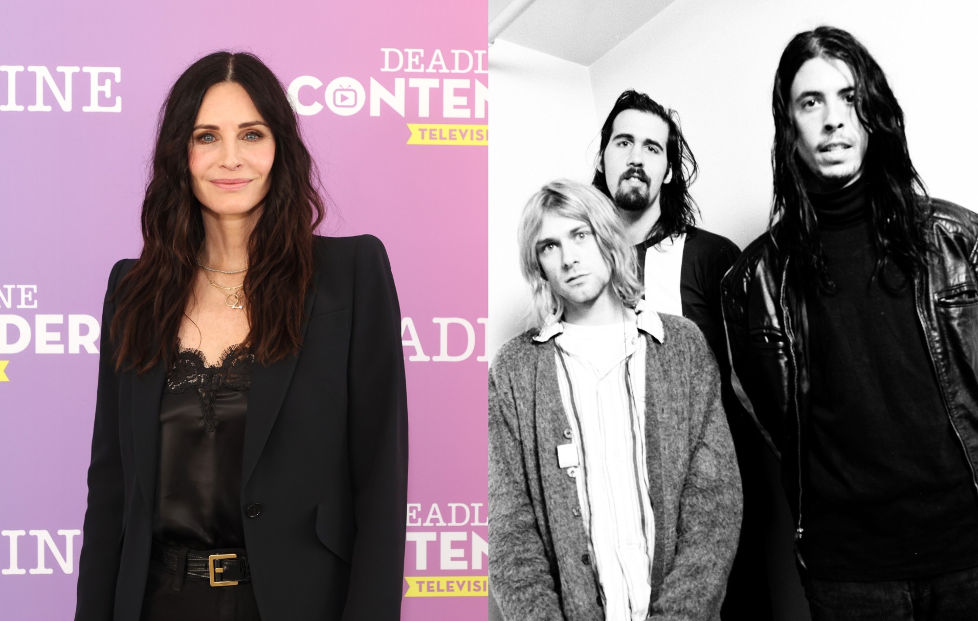 Watch ‘Friends’ star Courteney Cox rip through Nirvana’s ‘Smells Like Teen Spirit’ on drums