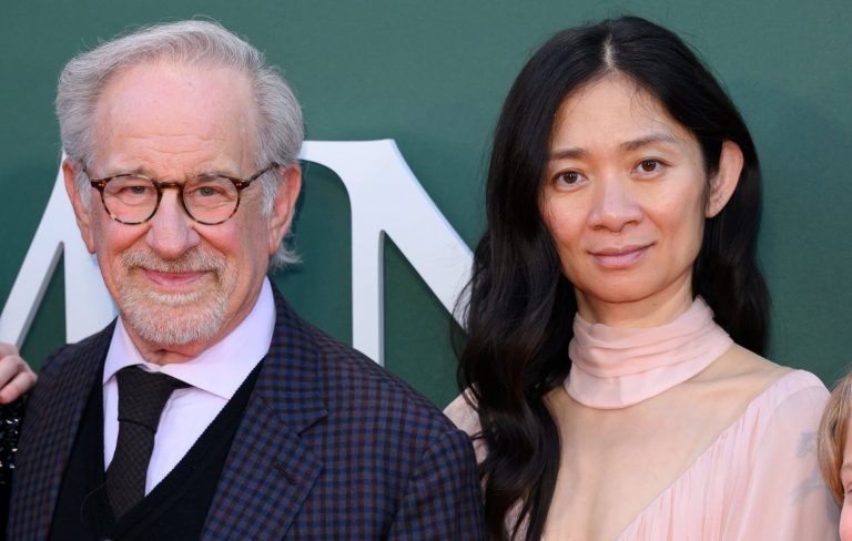 Steven Spielberg makes surprise appearance at ‘Hamnet’ premiere, pours praise on director Chloé Zhao