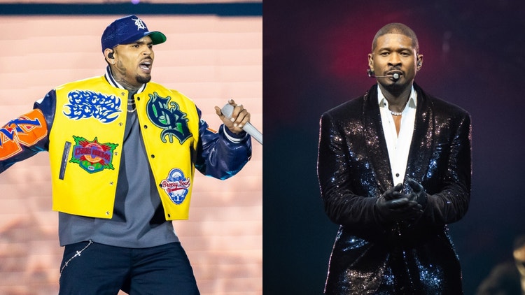 Chris Brown Gives Usher His Flowers During Atlanta “Breezy Bowl Tour” Stop: “He’s The Greatest”