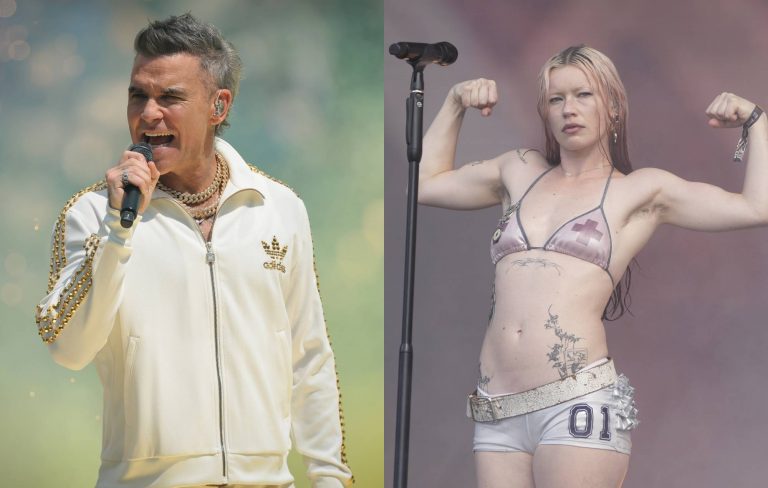 Watch Robbie Williams put a cheeky spin on Wet Leg’s ‘Chaise Longue’ in the Radio 1 Anthems Live Lounge