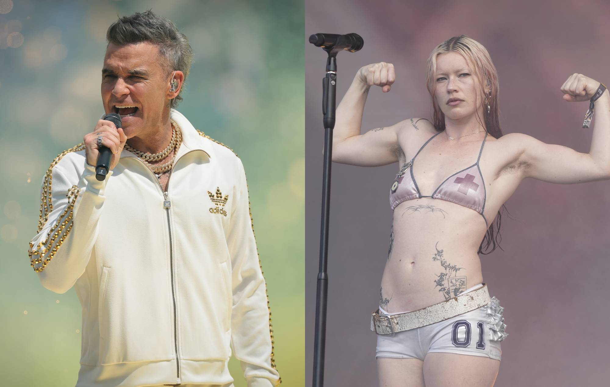 Watch Robbie Williams put a cheeky spin on Wet Leg’s ‘Chaise Longue’ in the Radio 1 Anthems Live Lounge