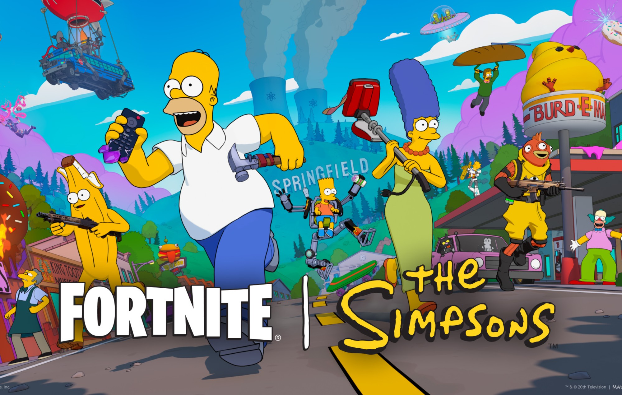 ‘The Simpsons’ celebrates ‘Fortnite’ crossover with brutal couch gag