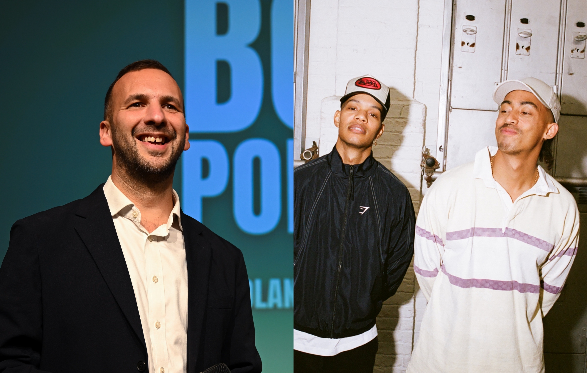 Watch Zack Polanski hit out at Nigel Farage and get “tax the rich” chant going at Rizzle Kicks’ gig