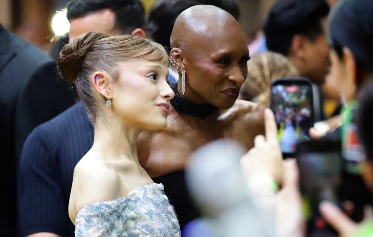 Watch Cynthia Erivo rush to protect Ariana Grande at ‘Wicked: For Good’ premiere as fan charges at singer