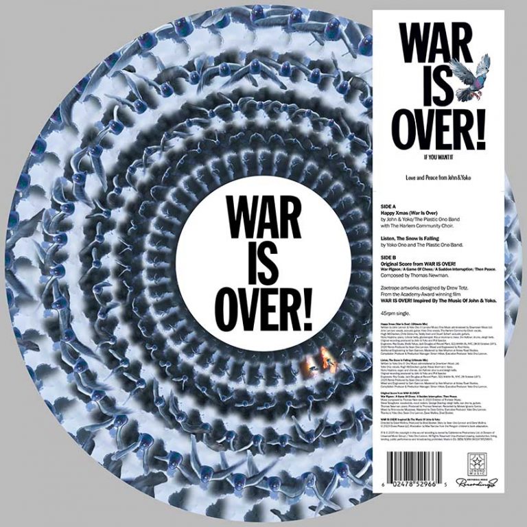 John & Yoko’s ‘War Is Over!’ Gets New 12” Zoetrope Picture Disc