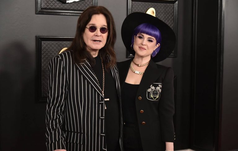 Kelly Osbourne’s two-year-old son bites head off toy bat in Halloween Ozzy tribute
