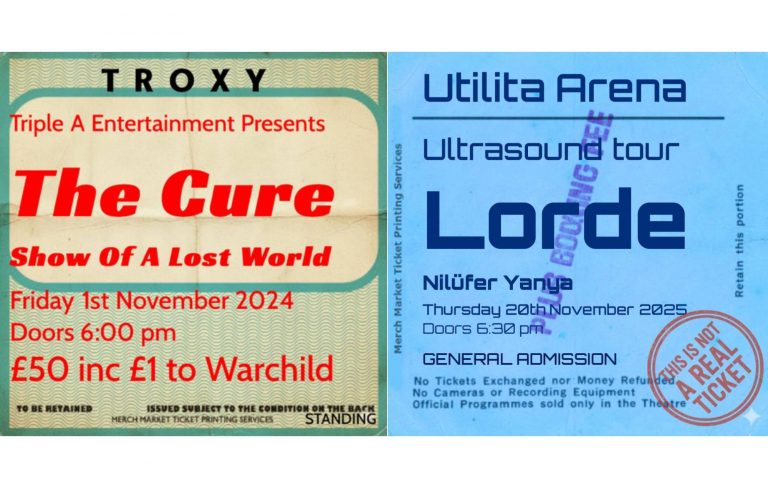 Tim Burgess unveils vintage souvenir ticket generator ahead of 2026 London Merch Market
