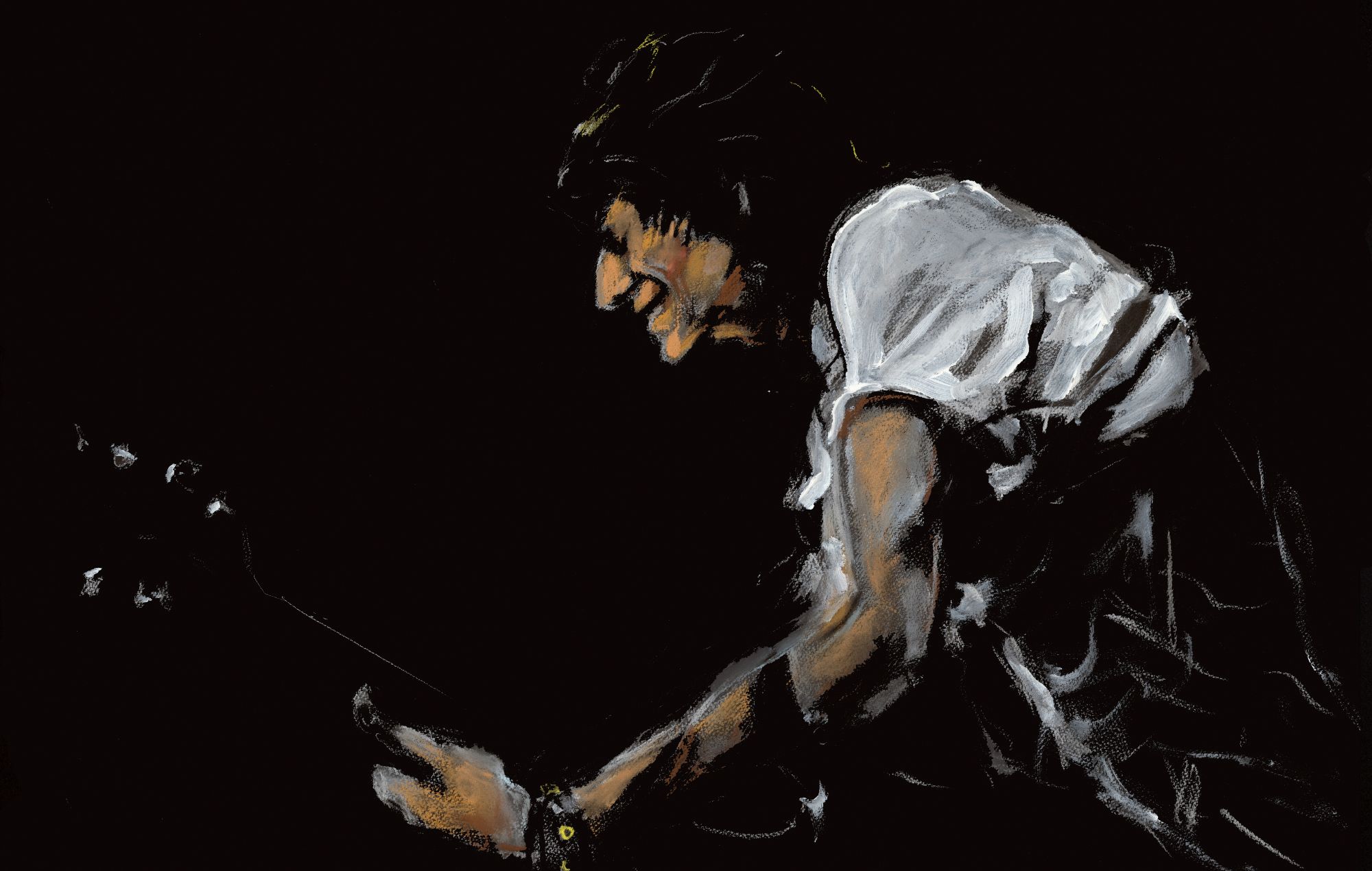 Ronnie Wood marks 50 years as a Rolling Stone with ‘Paint It Black’ paintings of the band