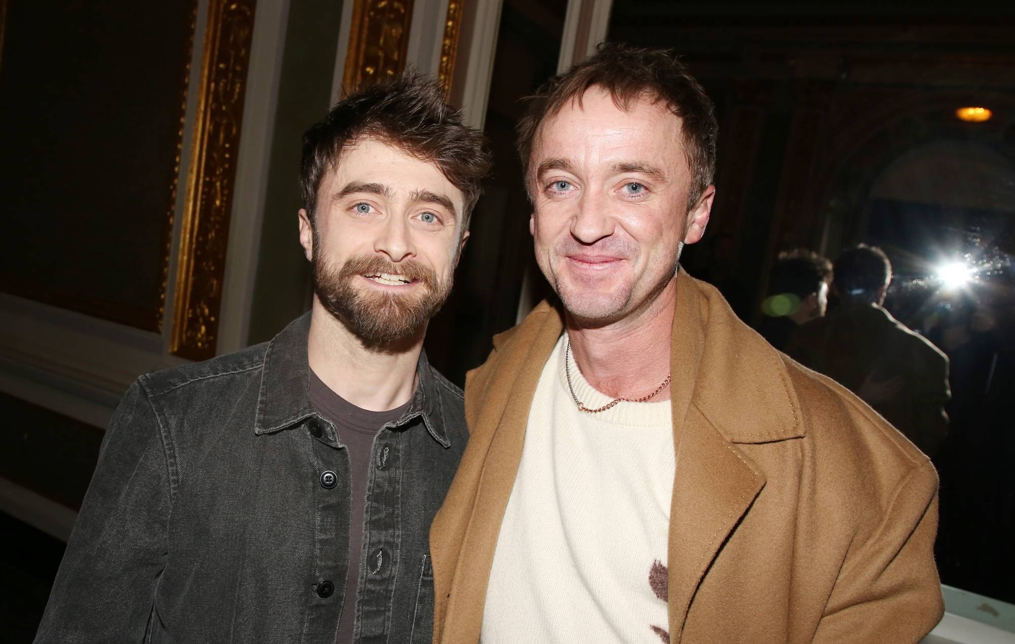 Harry Potter stars Daniel Radcliffe and Tom Felton reunite 24 years after franchise’s first film