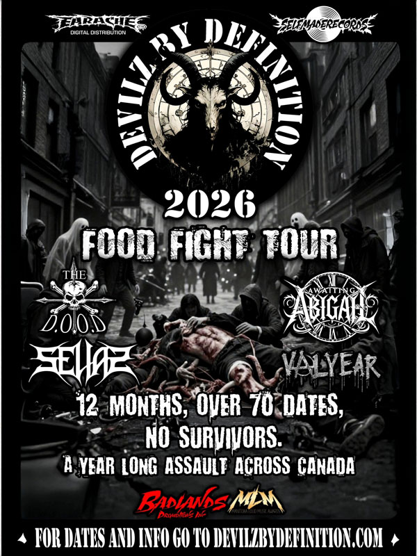 Devilz By Definition Announces “Food Fight” Cross-Canada Tour & New Album ‘Devilz Knight’