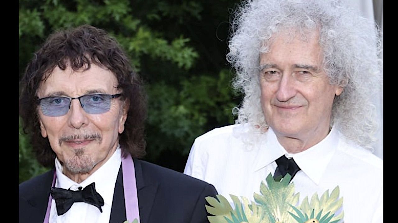 “Christmas came early!” Queen’s Brian May gifts best friend Tony Iommi from Black Sabbath a unique bespoke present, two years in the making