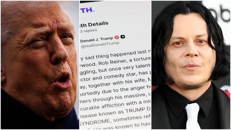 “You disgusting, vile, egomaniac loser.” Jack White calls out Donald Trump for his bizarre and insensitive take on the killing of Spinal Tap director Rob Reiner and his wife Michele Singer