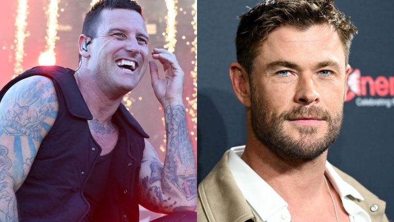 “That was pretty sad”: Watch Avengers megastar Chris Hemsworth’s shambolic attempt to play drums with Parkway Drive earlier this year