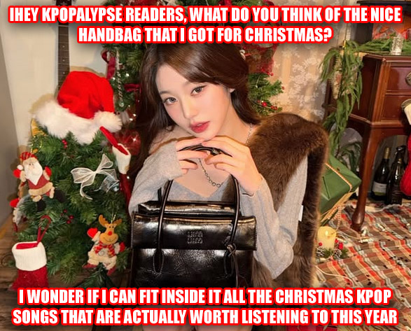 Kpopalypse’s roundup of 2025’s asshole-expanding worthless Christmas k-pop junk