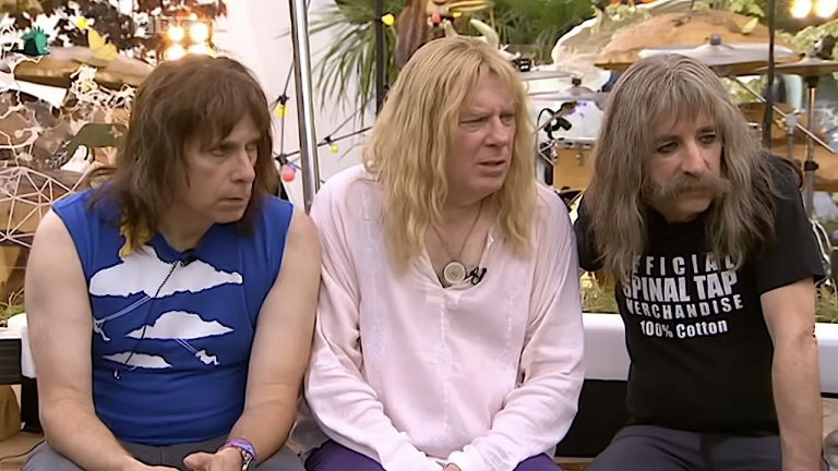 The day that one of BritPop’s biggest and best-loved stars shocked Glastonbury festival by joining hard rock legends Spinal Tap for a controversial celebration of plus-sized female buttocks