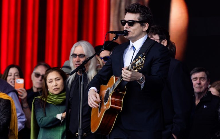 Watch John Mayer give emotional performance of ‘Ripple’ at Bob Weir’s public memorial