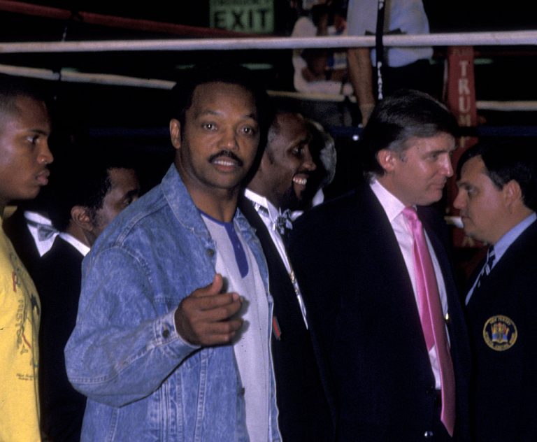 President Donald Trump Praises Rev. Jesse Jackson, Jabs At Obama