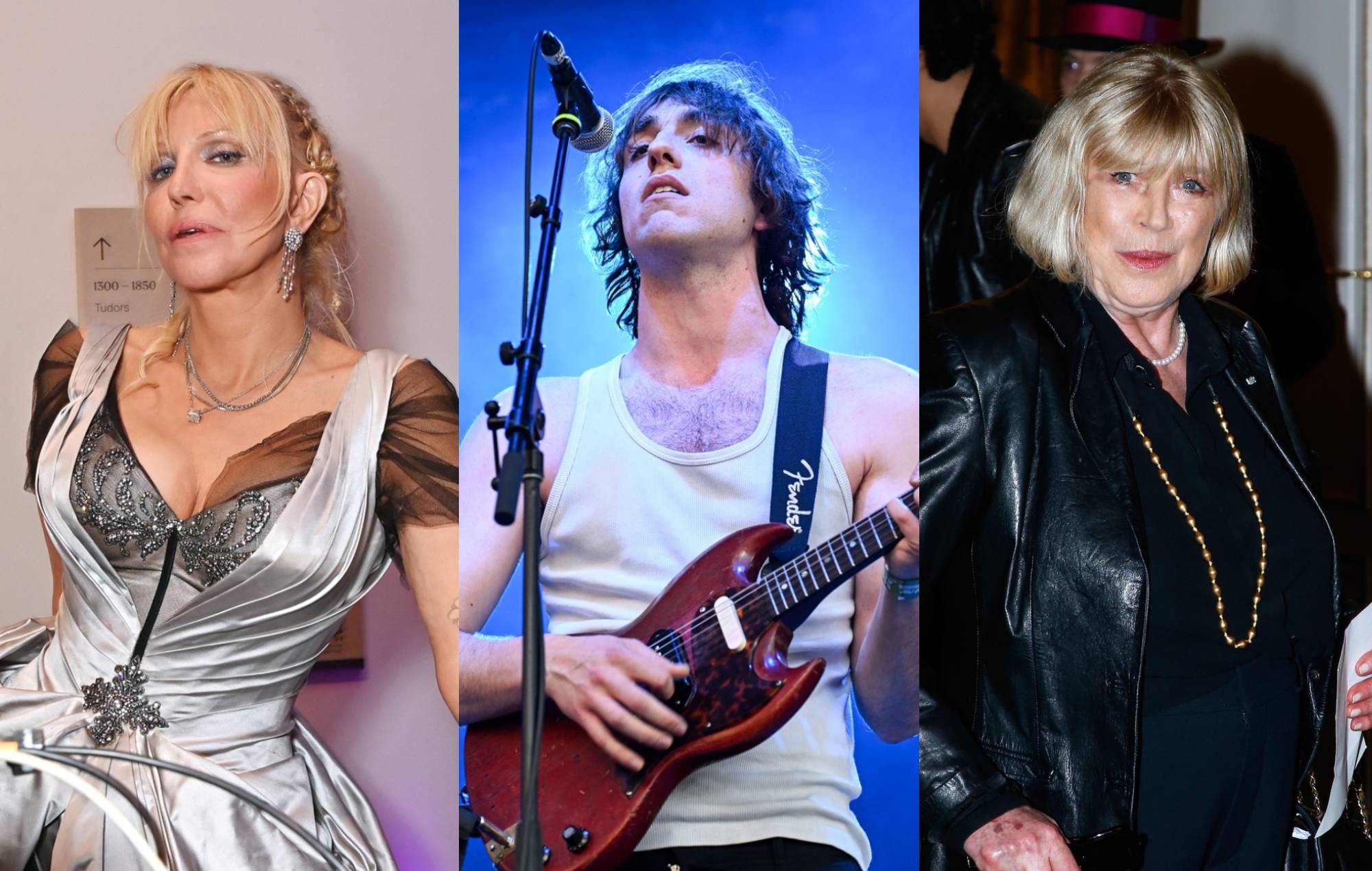 Courtney Love shares her thoughts on Geese, and says she and Marianne Faithfull “hated being compared to each other”