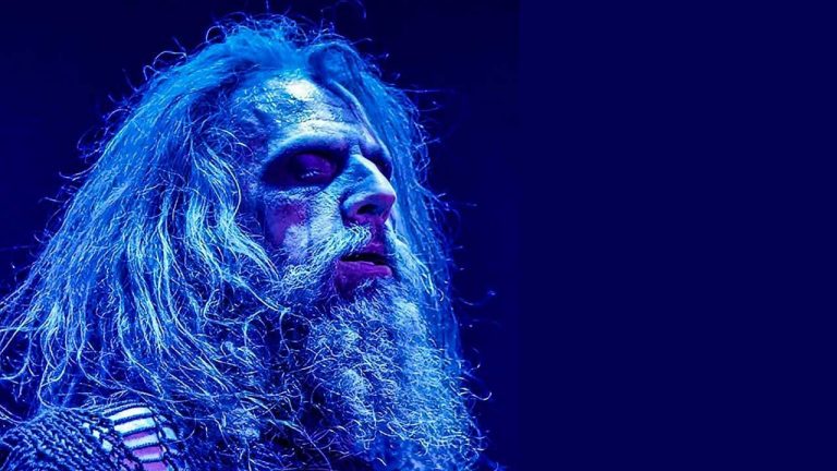 “Snatches of movie dialogue and trailers mixed with a musical wall of screaming guitars and stabs of distorted synth.” Rob Zombie goes full bore, full gore on blood-soaked eighth album The Great Satan
