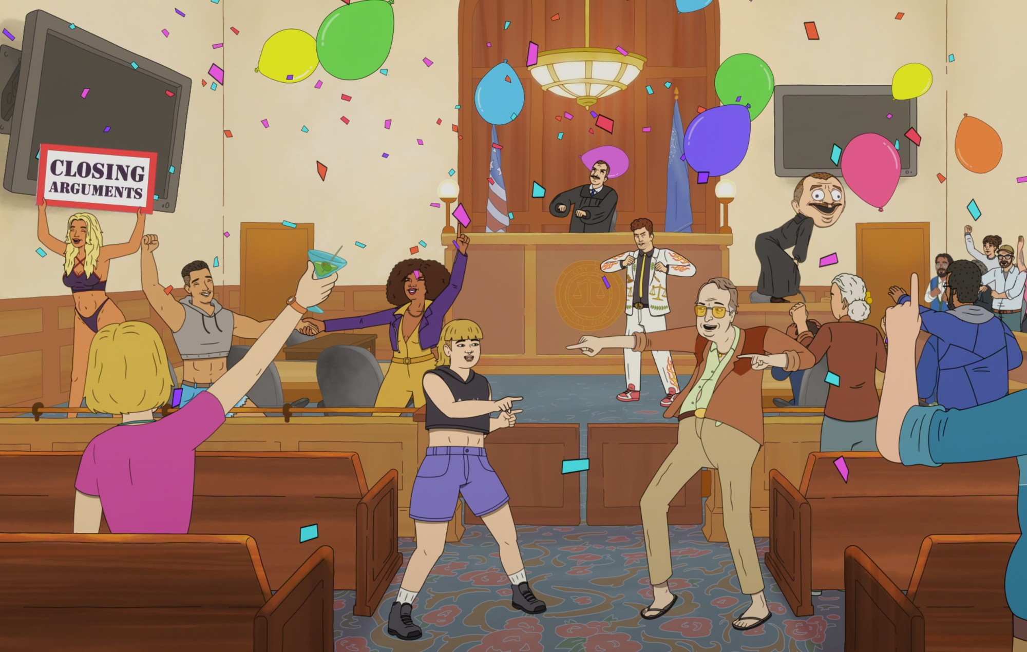 ‘Strip Law’ review: Netflix’s animated legal comedy is crude, silly and very funny