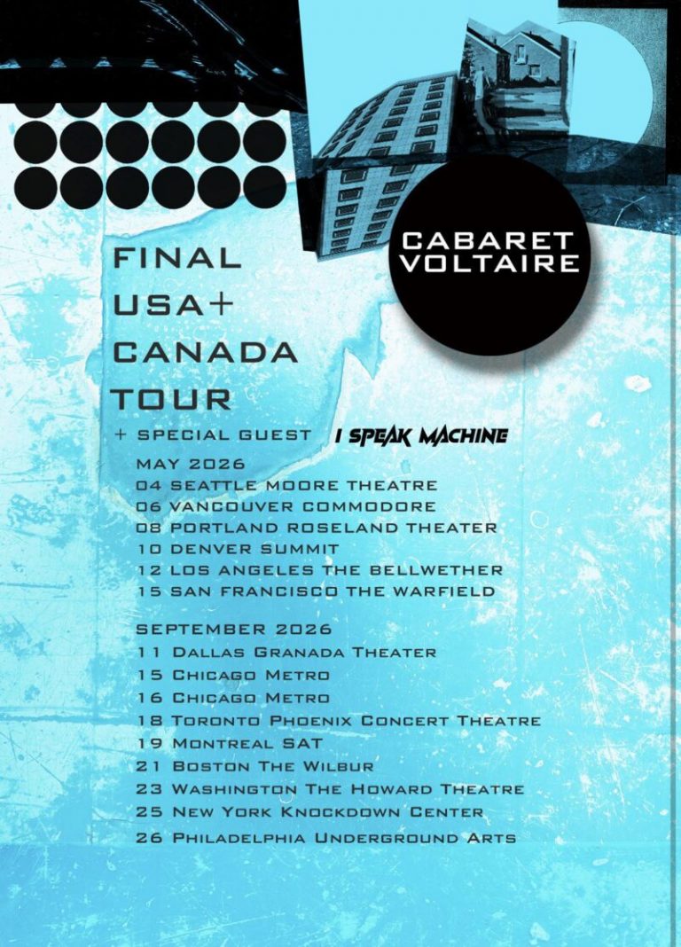 Cabaret Voltaire Announce Live Album and More Dates for North American Farewell Tour