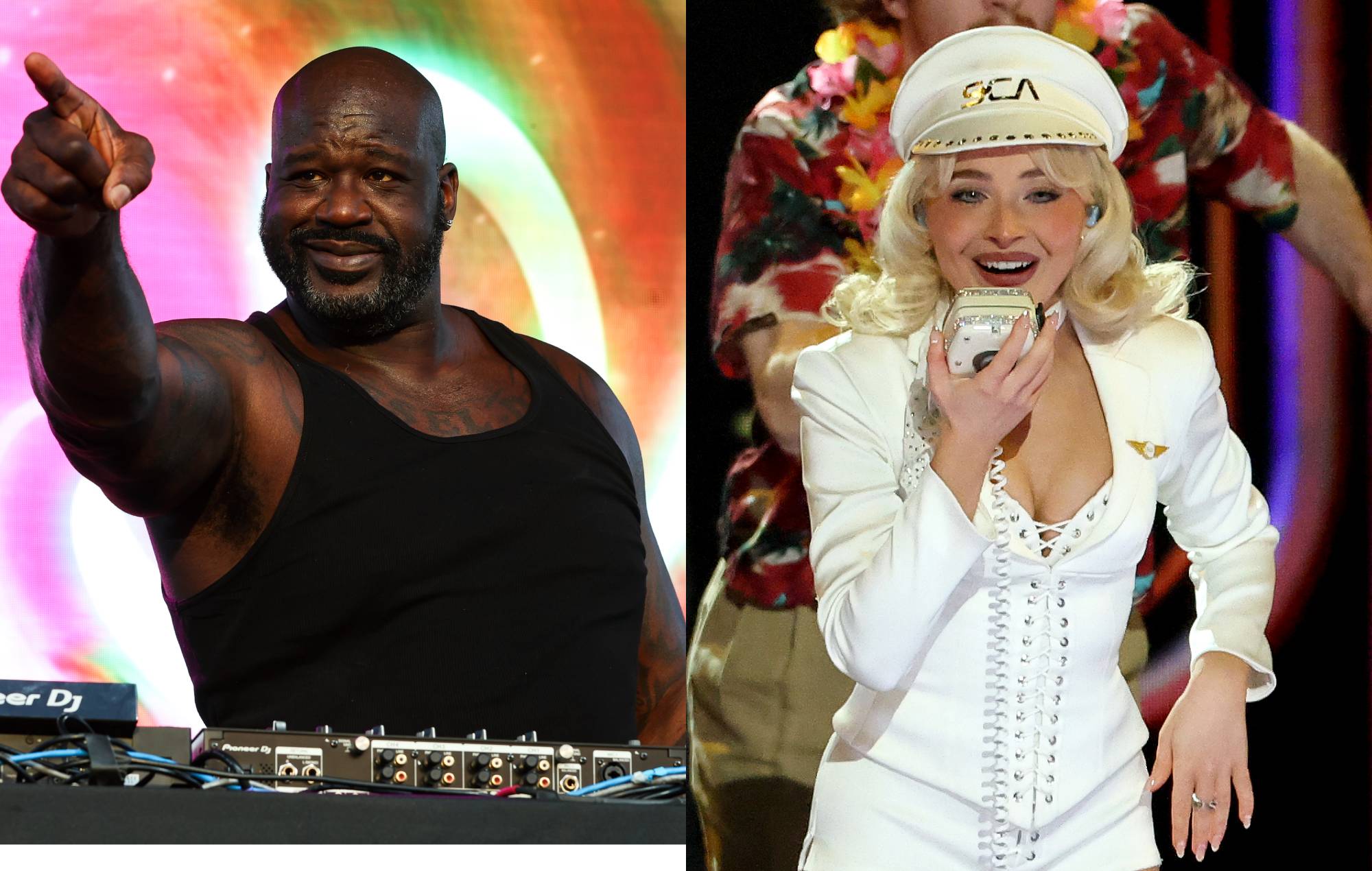 Shaquille O’Neal responds to viral rumour he sent “horny” DMs to Sabrina Carpenter about bottling her farts for cologne