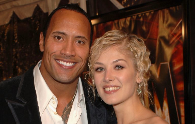 Rosamund Pike says Dwayne Johnson film is “one of the worst” she ever made and nearly ended her career