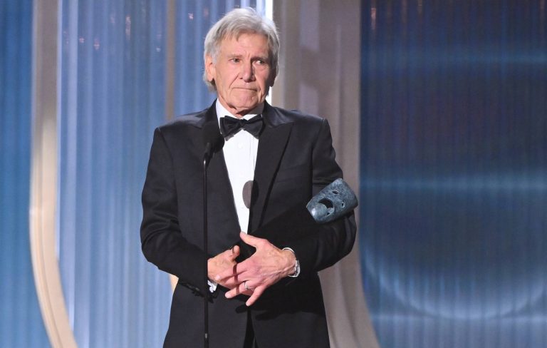 Harrison Ford cries while accepting lifetime achievement award: “I’m indeed a lucky guy”