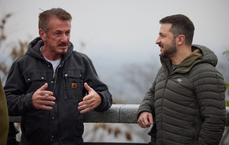 Sean Penn missed the Oscars to be with President Zelenskyy in Ukraine