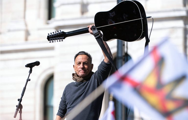 Watch Bruce Springsteen play ‘Streets Of Minneapolis’ at anti-Trump ‘No Kings’ protest in Minnesota