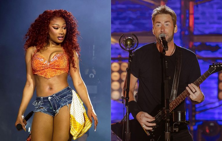 Watch Nickelback and Megan Thee Stallion team up for insane Cheetos Flamin’ Hot Dill Pickle ad