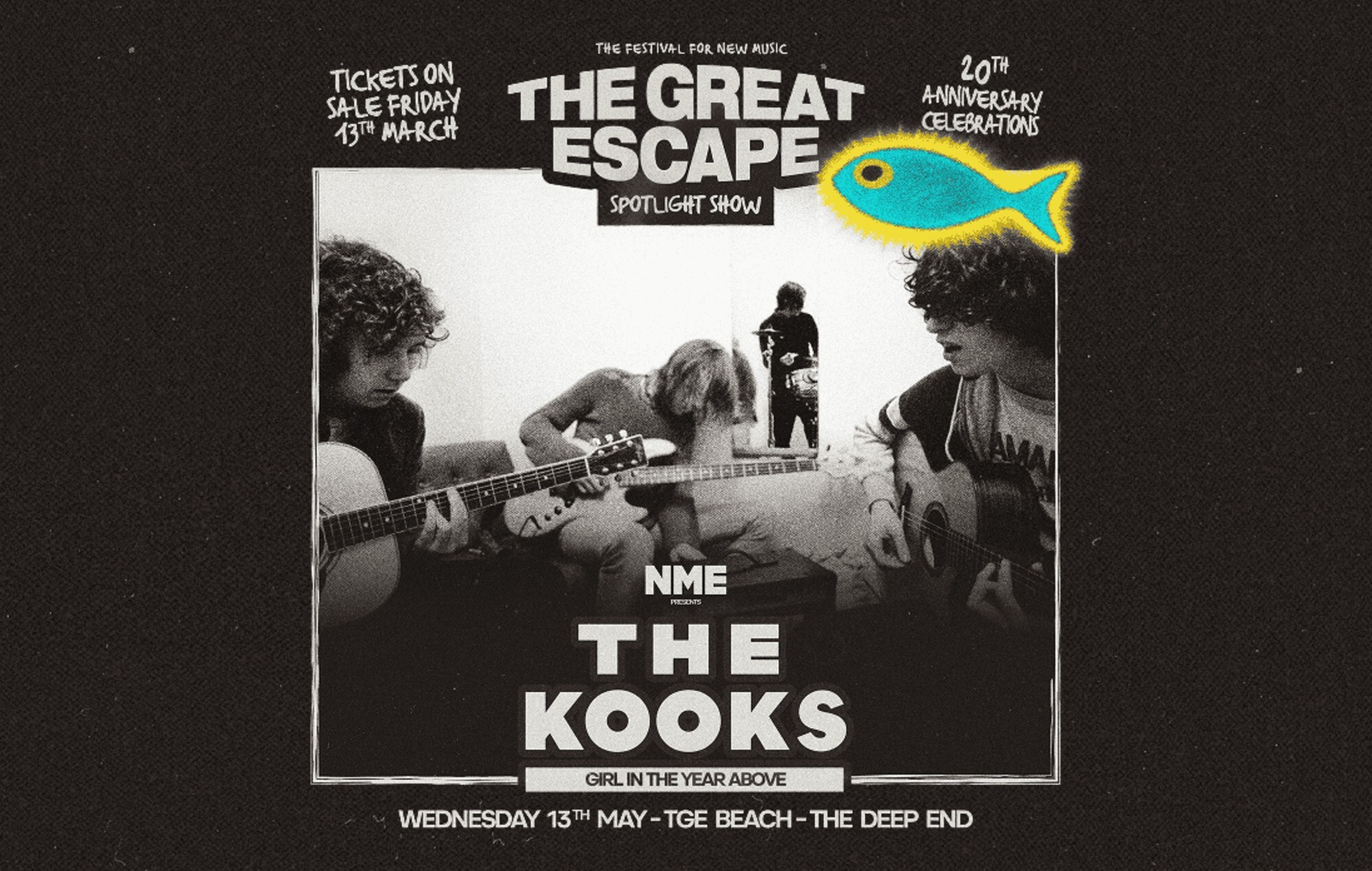 The Kooks to play The Great Escape 20th anniversary show presented by NME