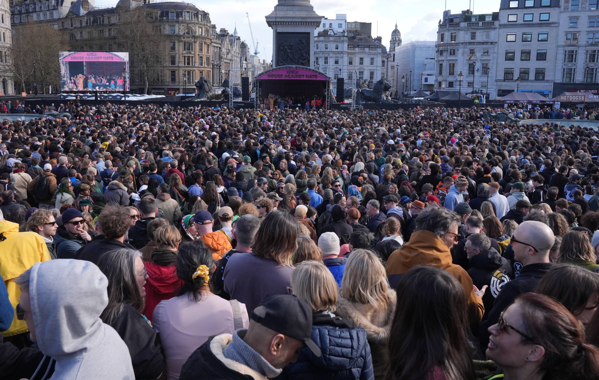 Jessie Ware, Katy B and Billy Bragg among performers at huge anti-far right protest in London